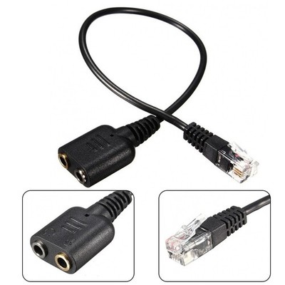 Heißer Verkauf Werkzeug Kopfhörerkonverter Konverter Für PC-Telefon RJ11-Stecker