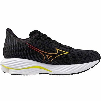 Women's Mizuno Wave Rider 28, Black/Evening Primrose, 7.5 B Medium US
