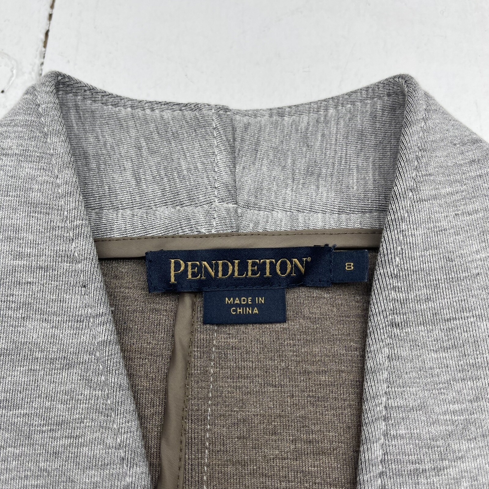 Pendleton Heather Grey Two Button Blazer Women’s … - image 3