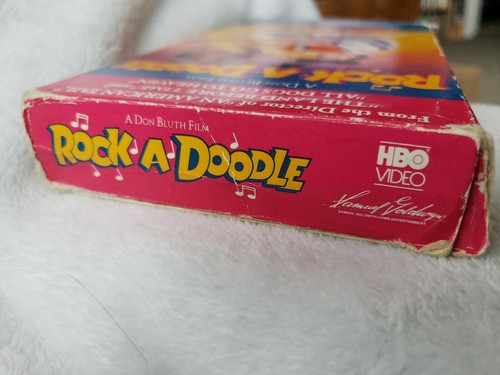ROCK A DOODLE VHS voices of glenn campbell / sandy duncan VIDEOTAPE Tested 1990 - Picture 5 of 6
