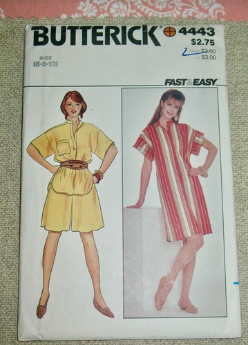 Butterick Pattern #4443 DRESS~TOP~CULOTTES Misses 6- 8-10 UNCUT! - Picture 2 of 4