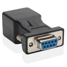RJ45 To RS232 DB9 9-Pin 9 Pin Serial Port Female to RJ45 Female Cat5e/6 Ethernet