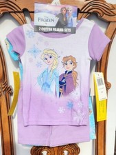 NWT Disney Frozen 2T Toddler Girls 4-PC Cotton Snug Fit Pajama Short Set 