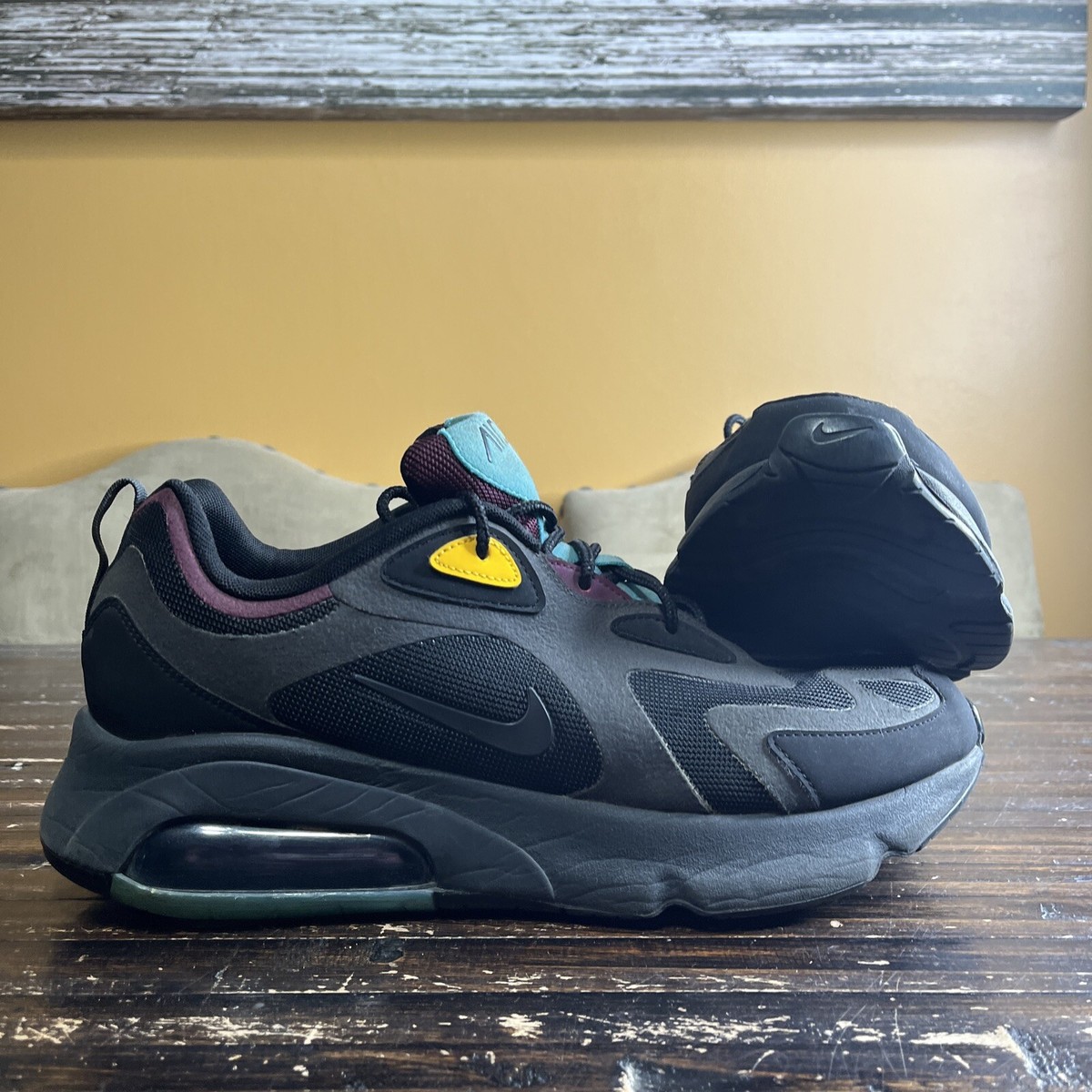 Mens Size Nike Men's Air Max 200 Running Sneakers Nike Air