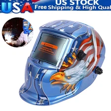 True Color Auto Darkening Welding Helmet Solar Welder Helmet for TIG MIG ARC