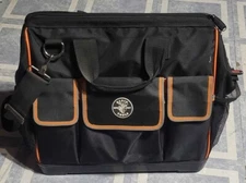 Klein Tools 55469 Tradesman Pro Wide-Open Tool Bag, 42 Pockets, 16-Inch