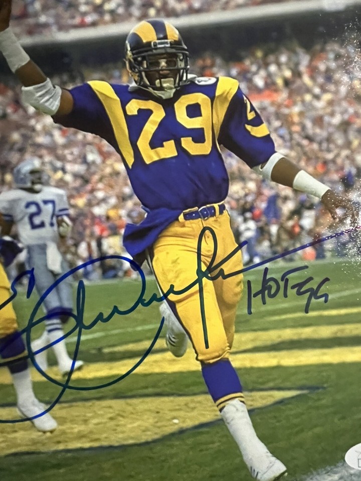 Eric Dickerson signed Los Angeles Rams 8 X 10 Photo HOF 99' JSA ...