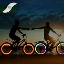 Super Bright LED Spoke Lights – 3 Flash Modes Spoke Lights for Night Riding