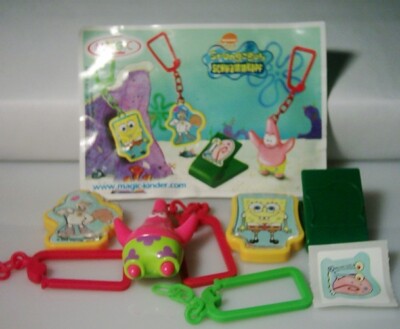 2005 Ferrero Spongebob Spielzeug KPS + 4 BPZ 
