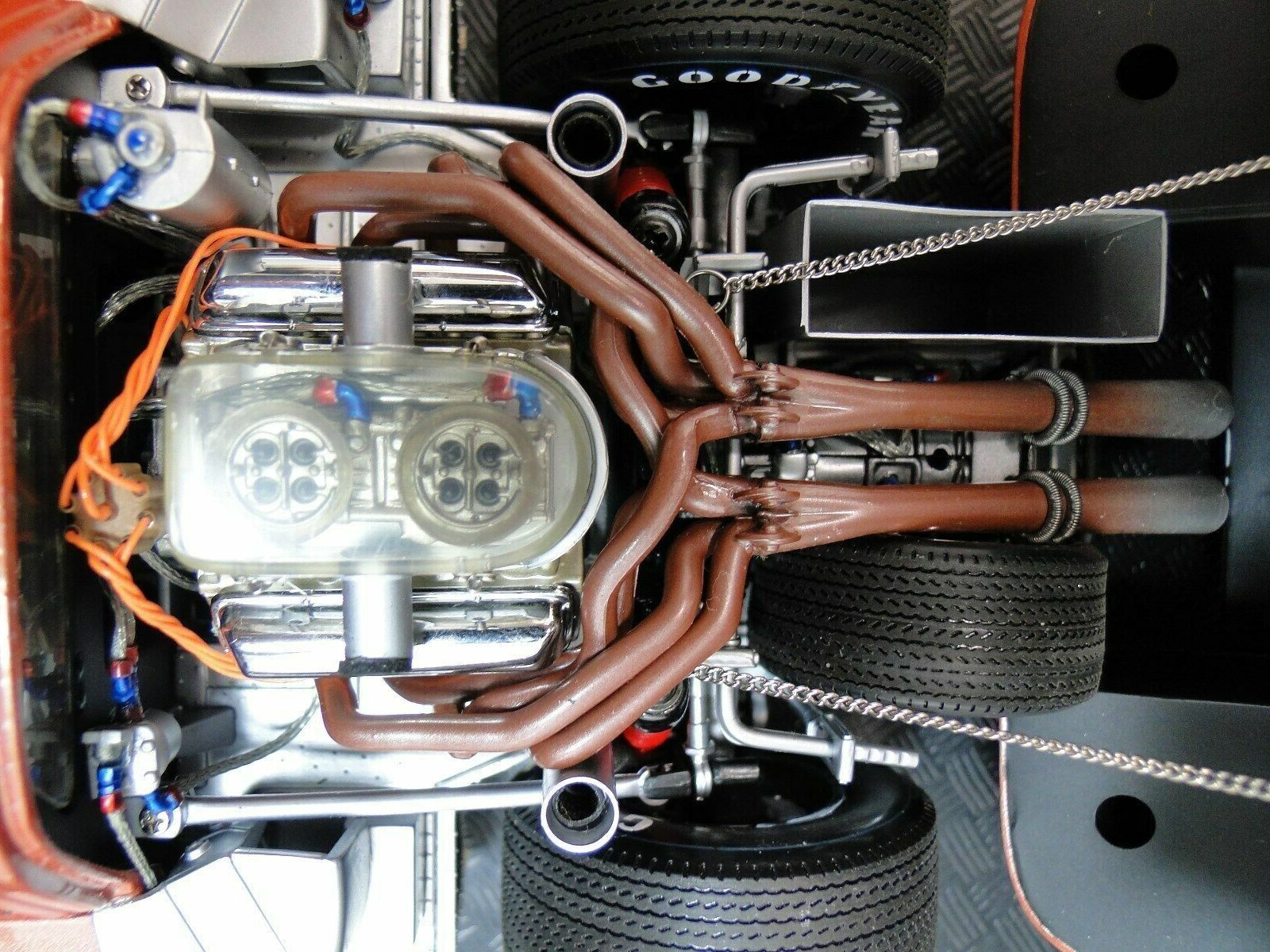 Ford GT40 Race Car Le Mans Racing w/V8 Engine/Custom Metal Body 1:18 Scale Model