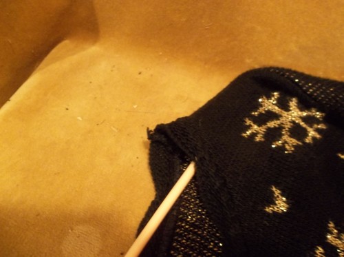 Christmas Sweater Black Acrylic Pullover Medium with Dog - Picture 4 of 4