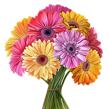 Adesivo da parete adesivo mazzo di fiori adesivo da parete 18 x 18 cm grande