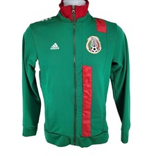 Adidas Mexico National Team Track Jacket Men S Green Full Zip Soccer 2013 Futbol