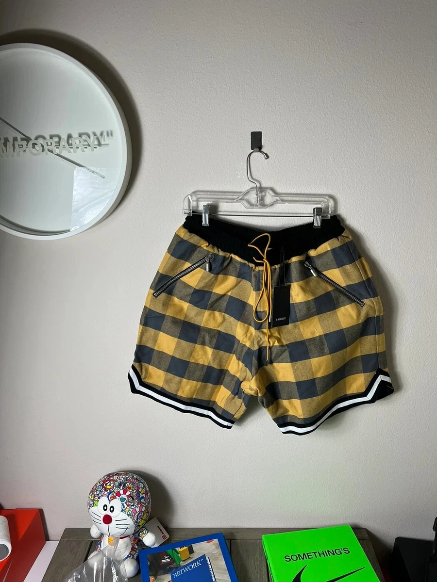 Rhude plaid shorts shop