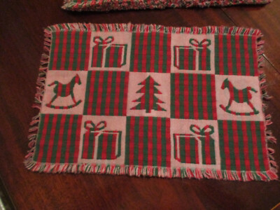 5 Vintage Tischsets Platzsets Advent Weihnachten Nostalgie evtl. double-face