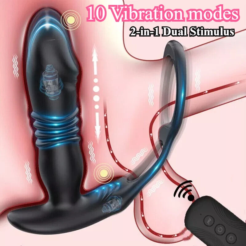 Remote Powerful Flapping Prostate Massager Dual Motor Male Waterproof Vibrator - Image 4 of 4
