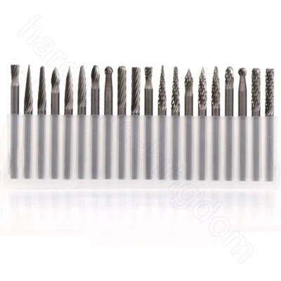3 mm Solid Carbide Rotary File Burr Milling Cutter Set 3 mm 1/8" Shank