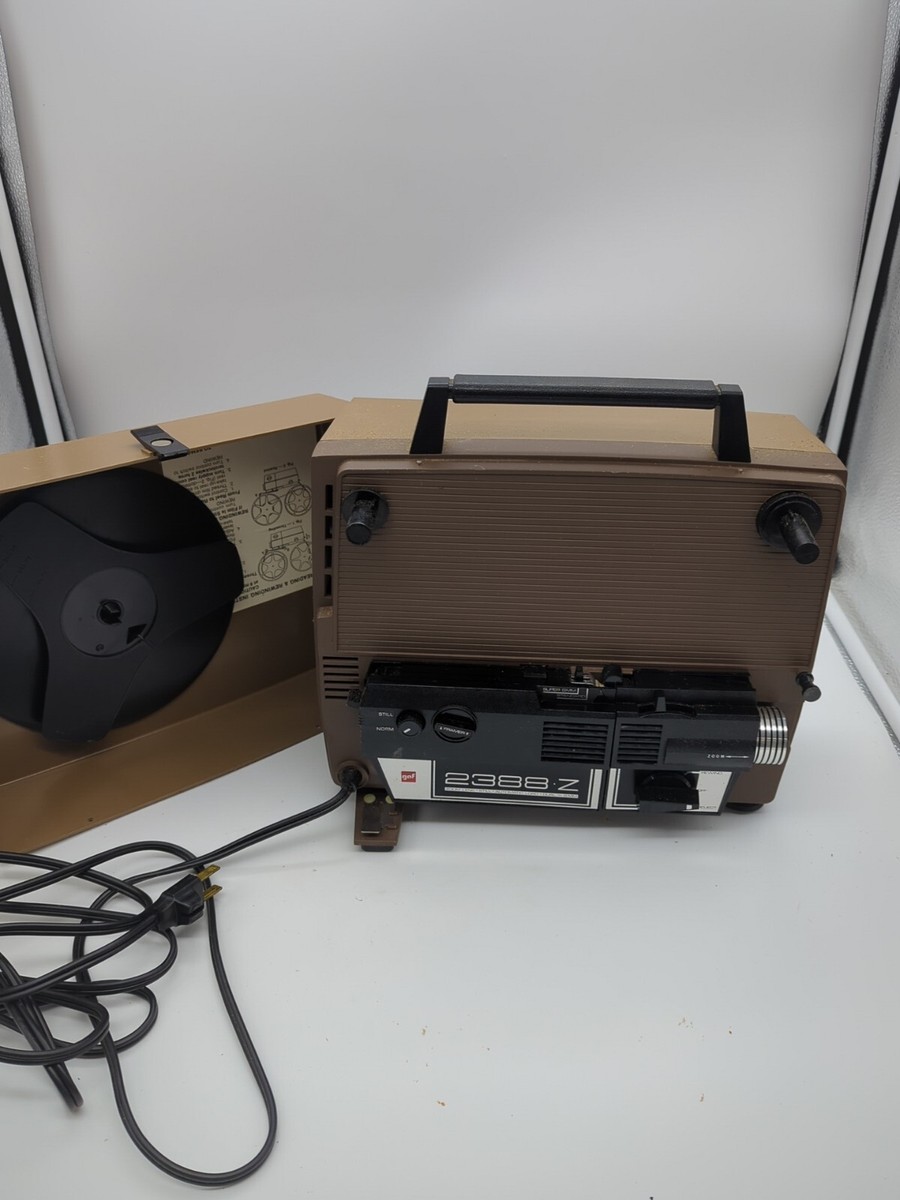 Vintage GAF 2388Z 8mm Super-8 Dual Automatic Movie Projector w
