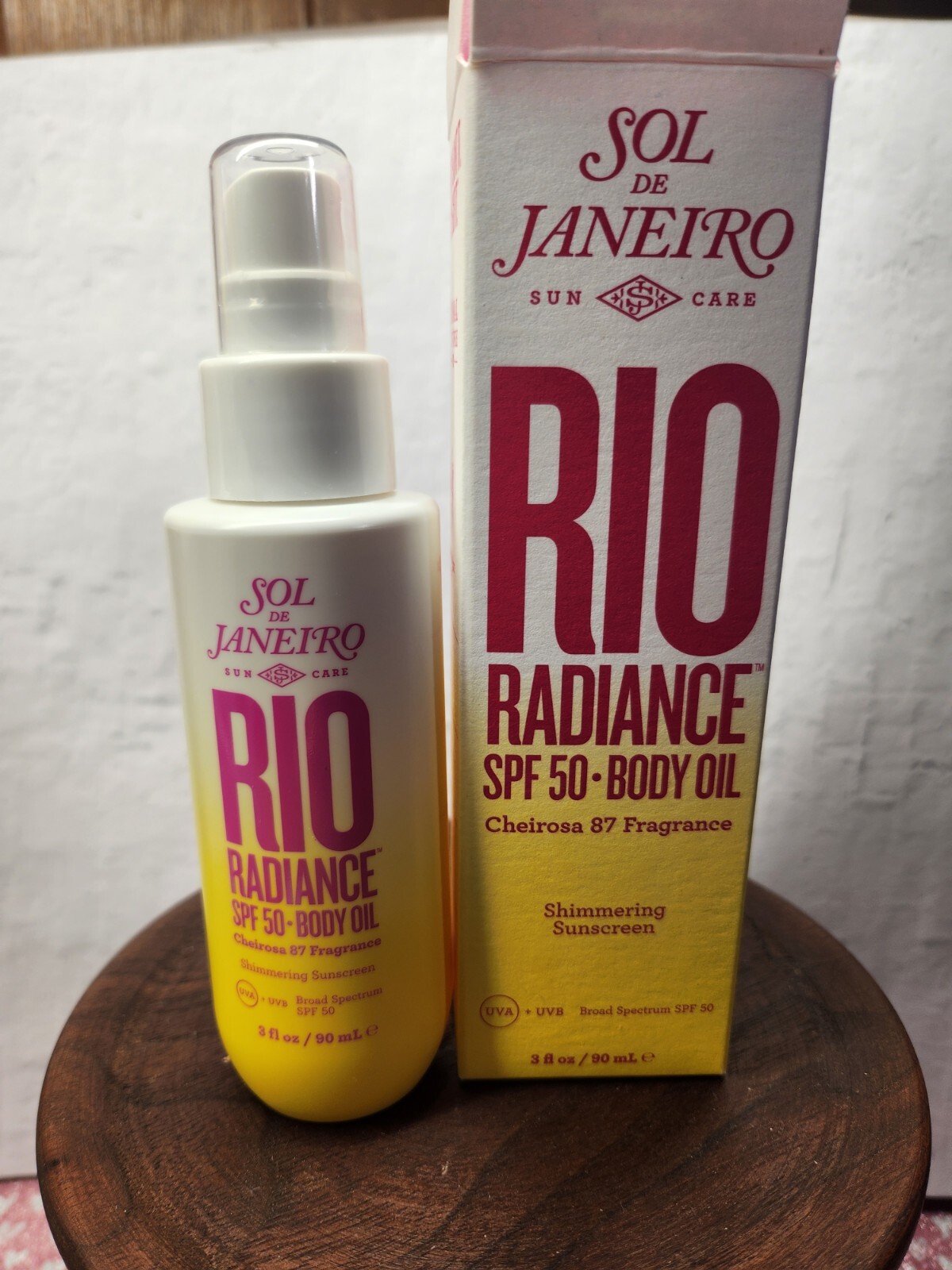 Sol de Janeiro Rio Radiance SPF 50 Shimmer Sunscreen Body Oil Cheirosa 87 3oz