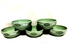 Studio Nova Foliage Green Set Of 5 Cereal/Soup Bowls 6 1/2"