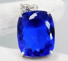 Natural 137.10 Ct Unique Tanzania Blue Tanzanite Pendant Certified Gemstone