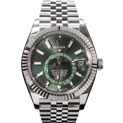 Rolex Sky-Dweller 42mm 336934 Mint Green Dial Jubilee Bracelet | eBay