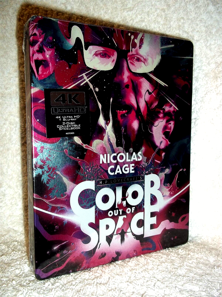 Color Out Of Space (4K/Blu-ray, 2023, STEELBOOK) NEW Nicolas Cage