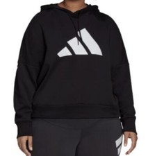 Adidas plus Size Logo Hoodie black 1X