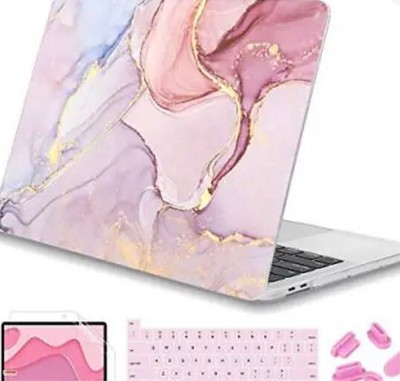 MacBook 16 inch A2141 Pink Marble Clear Hard Shell Cover