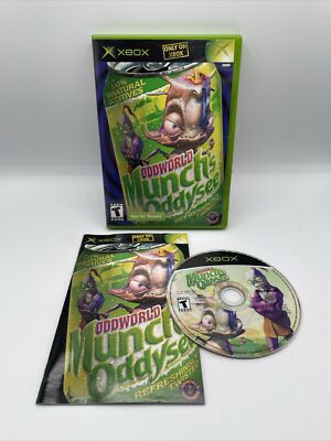 Xbox - xbox★ODDWORLD Munch&#39;s Oddysee PLATINUM 🔥 Oddworld: Munch's Oddysee Platinum Hits (OG Xbox) VG Disc