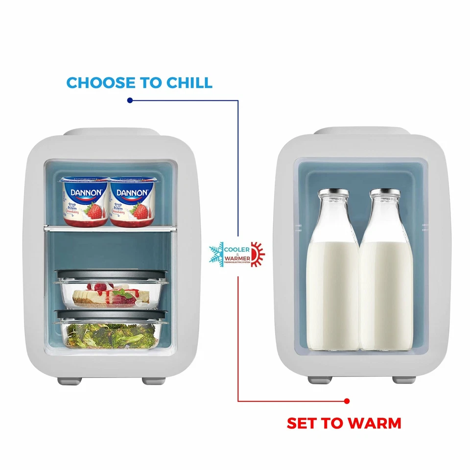 CAYNEL Mini Fridge Cooler and Warmer for Skincare (4Liter/6Can) Portable Compact - Image 3 of 4