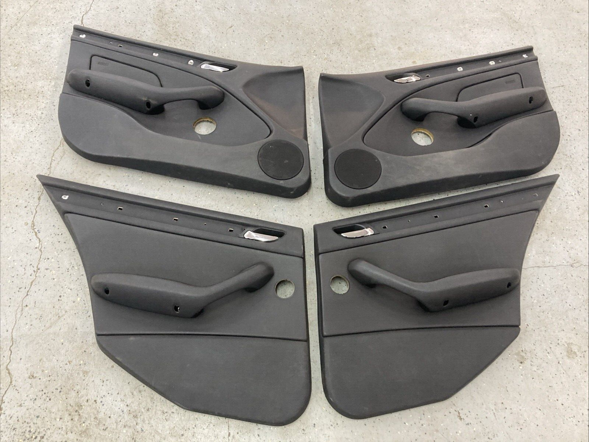 00-06 BMW E46 323 325 330 Sedan Black Door Card Panel 4 Pieces