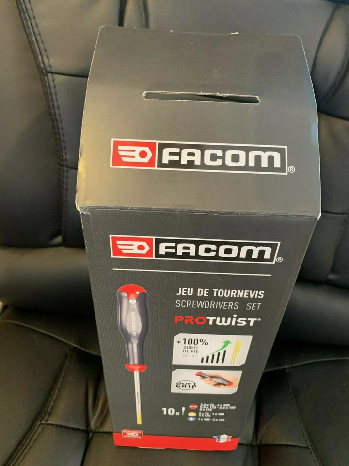 Facom Slotted Phillips Mixed Protwist Screwdriver Set 10 Piece Set - Image 2 of 4