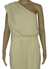 Free People Avery Jumpsuit One Shoulder Wide Leg Pocket Cream Zip Medium 10 NEW — photo 5