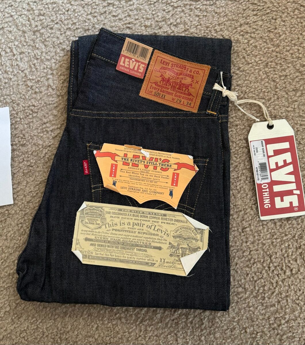 CONE MILLS LVC Levis Vintage Clothing Big E 501XX 1947 Raw CONE MILLS LVC Levis Vintage Clothing Big E 501XX 1947 Raw