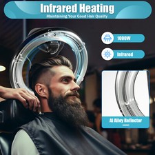 Professional Halo Infrared Hair color Processor Salon Dryer Rolling stand 1KW