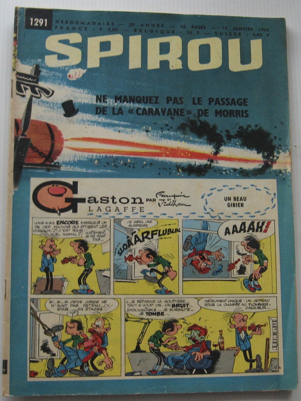 Journal Spirou No. 1291 Marc Ironside / Buck Danny / Lucky Luke La