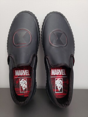 Vans x Marvel Womens 8.5 Black Widow Classic Slip On Shoes