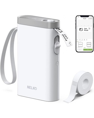 NELKO Label Maker Machine with Tape, P21 Portable Bluetooth Label Printer Wi-Fi