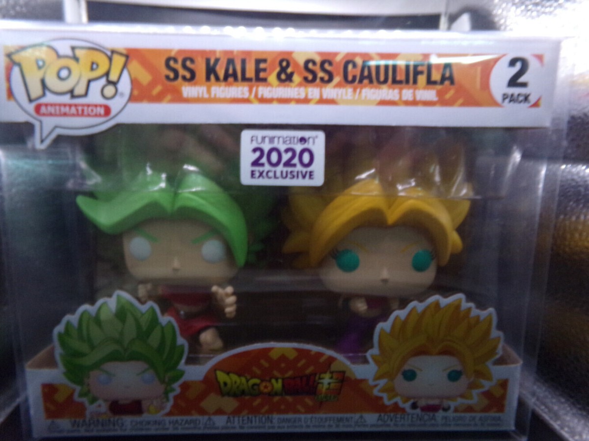 Dragon Ball Z Funimation Exclusive Super Saiyan Kale \u0026 Caulifla 2 Pack Funko  Pop | eBay