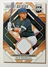 2020 ELITE EXTRA EDITION PROSPECT MATERIALS RELIC NICK MADRIGAL PM-NM