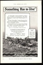 1926 Caterpillar Tractor Co. Peoria, IL San Leandro CA Vintage ORIG. print ad