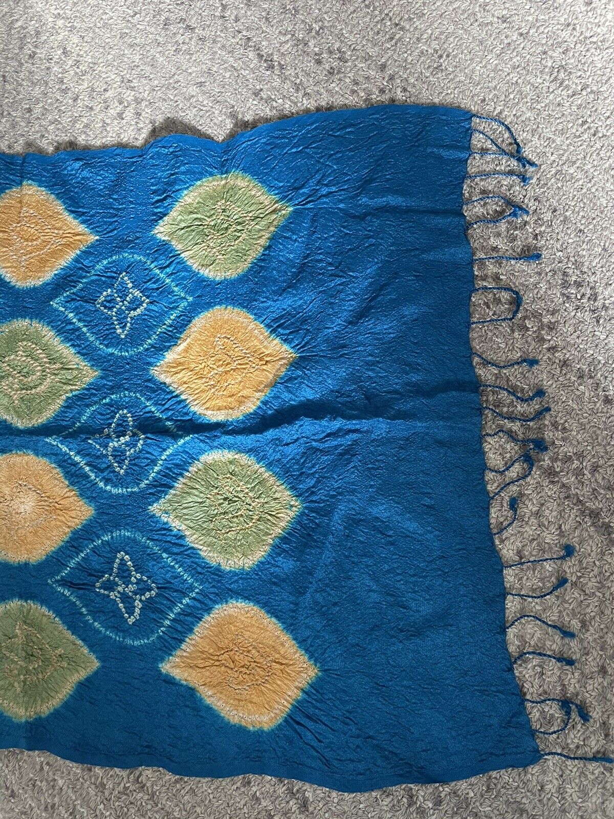 Vintage Shibori Fabric Scarf/shawl/runner Fabindia - image 2