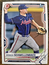 2021 Bowman Draft 1st Rookie Card #BD-44 Spencer Schwellenbach Braves RC