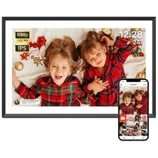 Digital Picture Frame 15.6 inch, WiFi Digital Photo Frame with 32GB Storage, ...