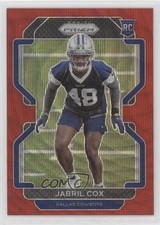 2021 Panini Prizm Rookie Red Wave Prizm 143/149 Jabril Cox #394 8em