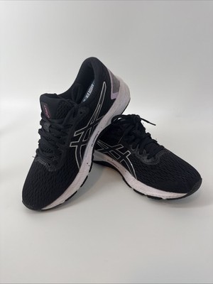 ASICS GT-1000 9 Wmns Sz 8 Black Purple Running Athletic Summer Great Condition