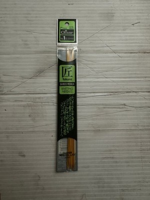 Clover Takumi  Double Point Knitting Needles 7''   2.25mm