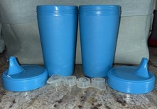 2 Pack Blue Re-Play Sippy Cups for Toddlers, 10 Oz- new