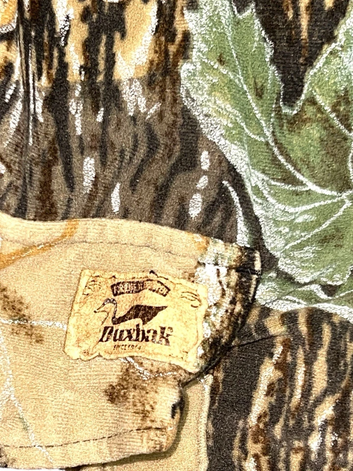 Vintage Duxbak Camo Hunting Jacket Double Zipper Huge Pockets Very Warm - Image 4 of 4